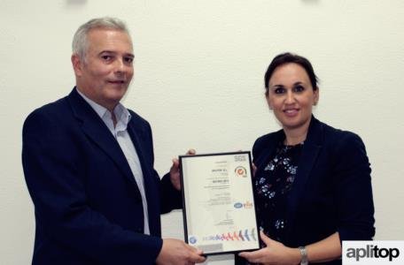 APLITOP has been granted ISO 9001:2015 certification