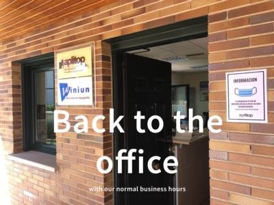 Back to the office