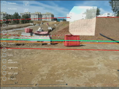 Augmented Reality applied to surveying projects